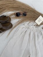 LITTLE LEAN CLOUD LINEN PANTS