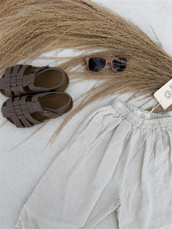 LITTLE LEAN CLOUD LINEN PANTS