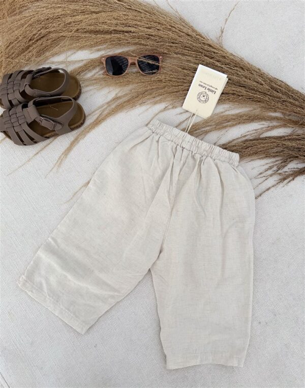LITTLE LEAN CLOUD LINEN PANTS