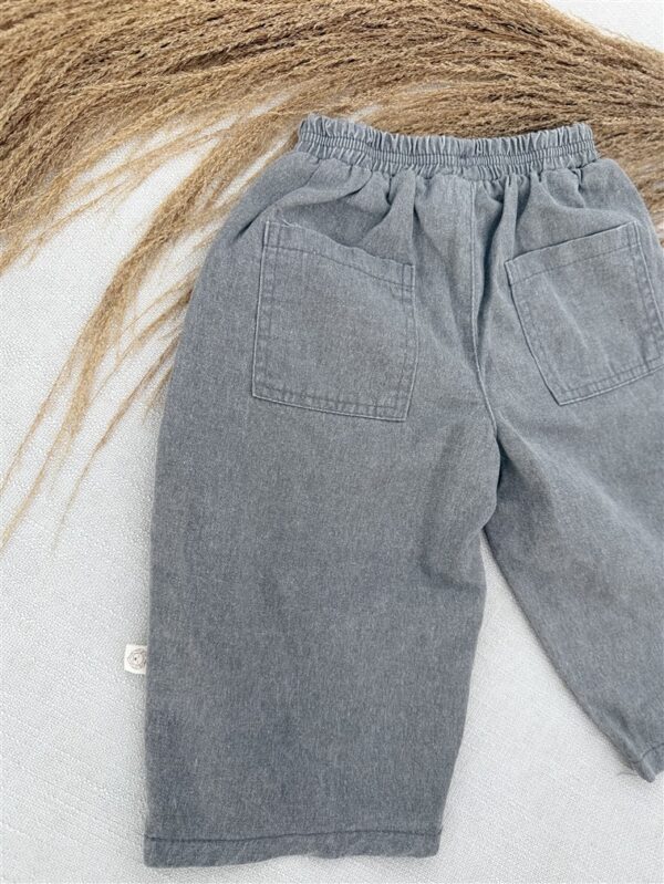 LITTLE LEAN STONE PANTS GREY