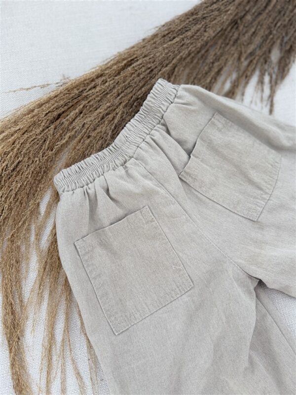 LITTLE LEAN STONE PANTS BEIGE