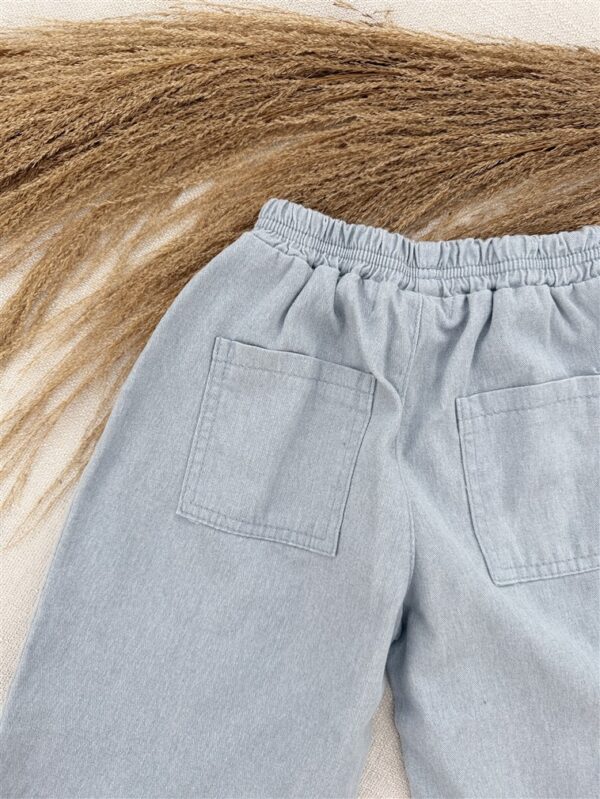 LITTLE LEAN STONE PANTS BLUE