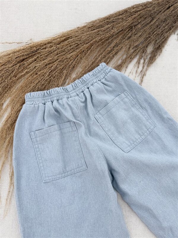 LITTLE LEAN STONE PANTS BLUE