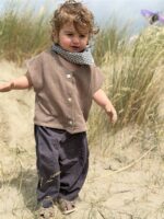 LITTLE LEAN Curve Pants Cotton Charcoal