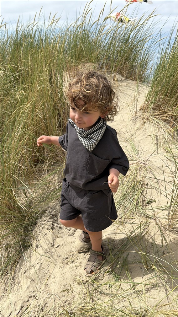 Ll Little Explorer Short 50%Linnen 50%Ka