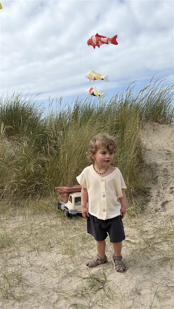 Ll Little Explorer Short 50%Linnen 50%Ka