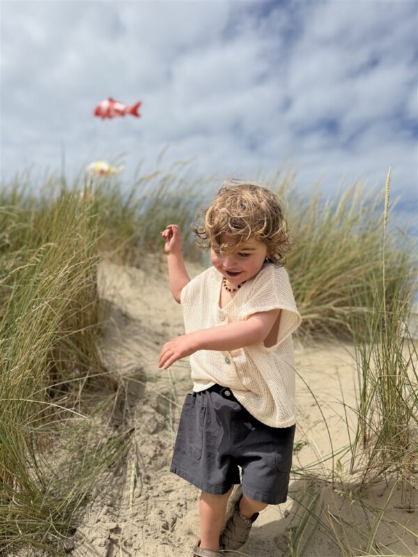 Ll Little Explorer Short 50%Linnen 50%Ka