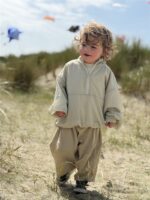 LITTLE LEAN Curve Pants Cotton Beige