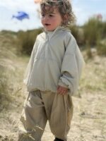 LITTLE LEAN Curve Pants Cotton Beige