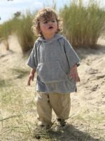 LITTLE LEAN Curve Pants Cotton Beige
