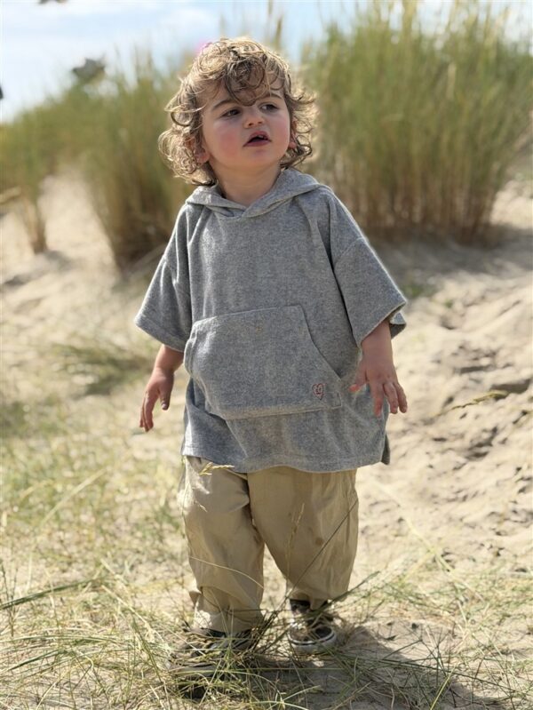 LITTLE LEAN Curve Pants Cotton Beige