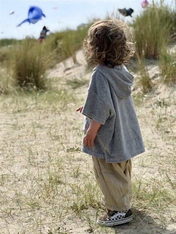 LITTLE LEAN Curve Pants Cotton Beige