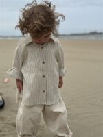 LITTLE LEAN ORIGINAL STITCH KEY PANTS ECRU