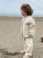 LITTLE LEAN ORIGINAL STITCH KEY PANTS ECRU