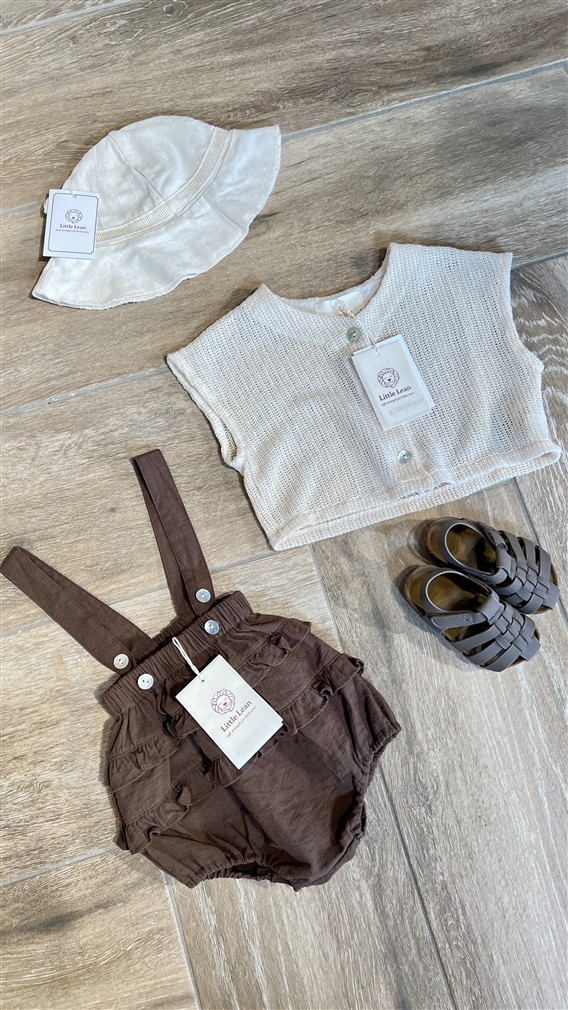 Ll Baby Ruffle Bloomer Brown