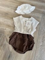 Ll Baby Ruffle Bloomer Brown