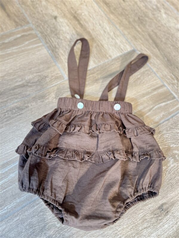Ll Baby Ruffle Bloomer Brown