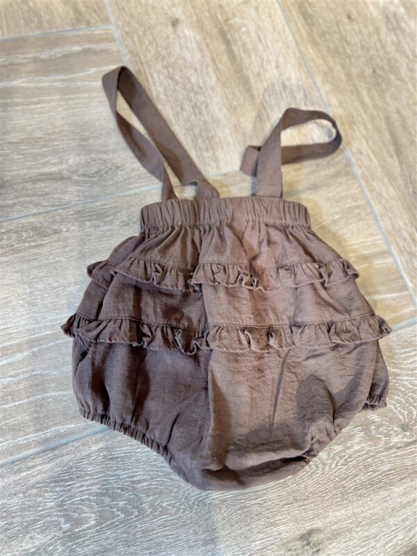 Ll Baby Ruffle Bloomer Brown
