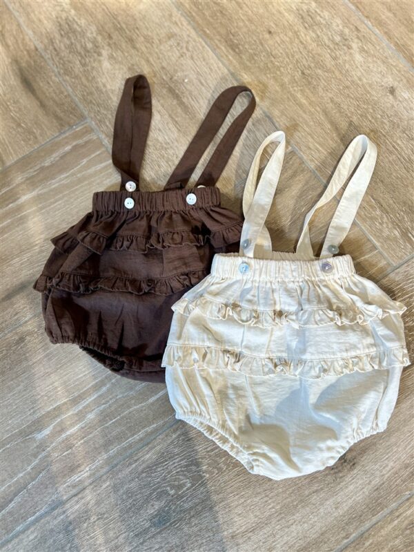Ll Baby Ruffle Bloomer Brown