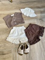 Ll Ruffle Bloom Short Cream