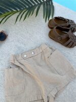 Ll Little Explorer Shorts 50%Linnen 50%K