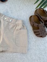 Ll Little Explorer Shorts 50%Linnen 50%K