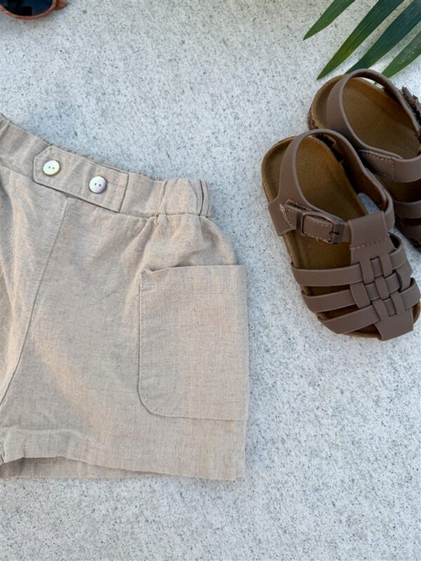 Ll Little Explorer Shorts 50%Linnen 50%K