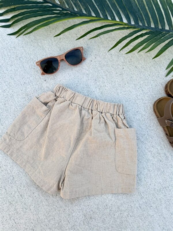 Ll Little Explorer Shorts 50%Linnen 50%K