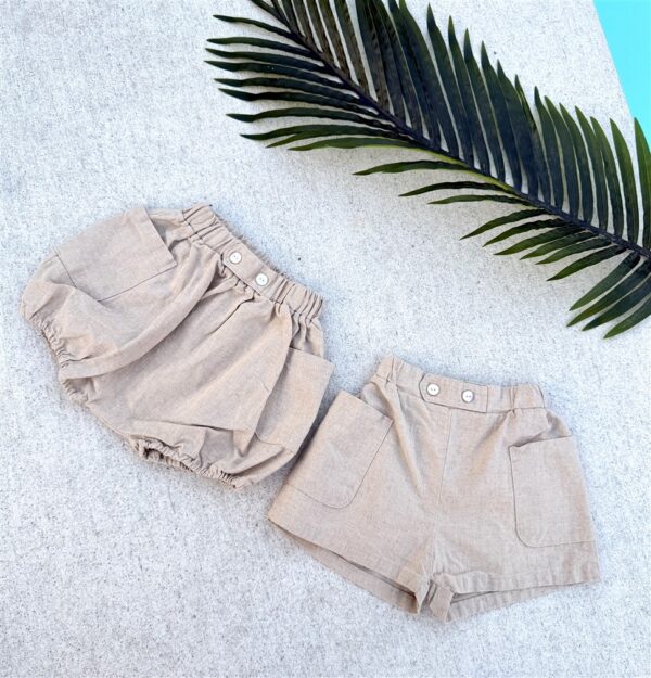 Ll Little Explorer Shorts 50%Linnen 50%K