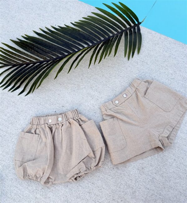 Ll Little Explorer Shorts 50%Linnen 50%K