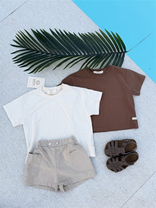 Ll Plain Short Sleeve Tee Brown