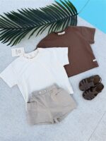 Ll Plain Short Sleeve Tee Cream