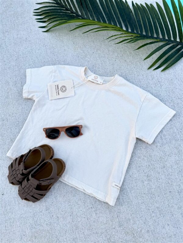 Ll Plain Short Sleeve Tee Cream