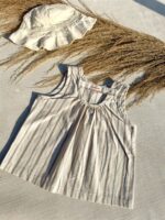Top Striped Cut Out Back