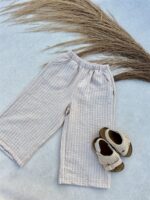 Striped Summer Wide Pants Nude