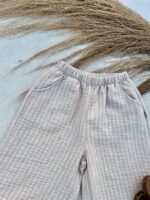 Striped Summer Wide Pants Nude