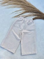 Striped Summer Wide Pants Nude