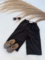 Ll Linen Wide Pants Black
