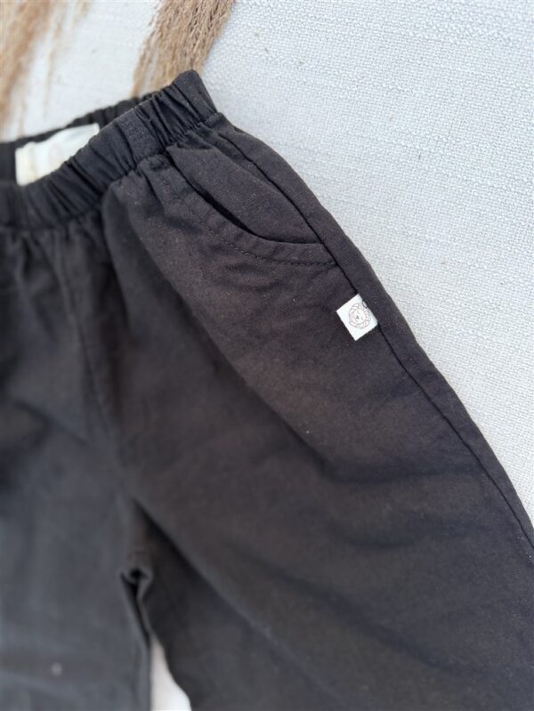 Ll Linen Wide Pants Black
