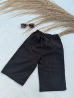 Ll Linen Wide Pants Black