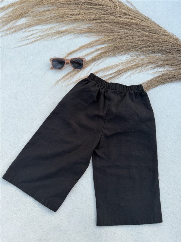 Ll Linen Wide Pants Black