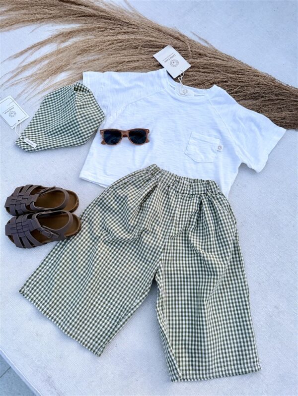 Ll Little Muse Pants Check Green