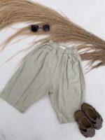 LITTLE LEAN Linnen Mood Pants 100%Linnen Beige