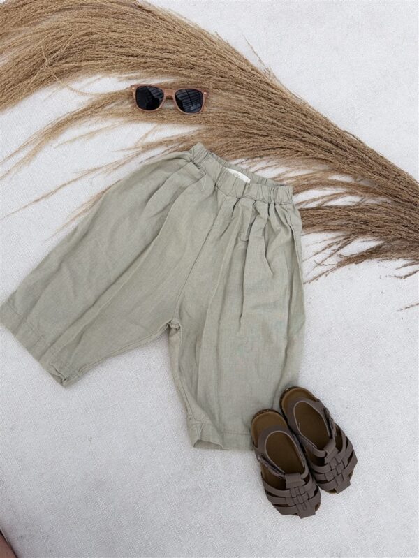 LITTLE LEAN Linnen Mood Pants 100%Linnen Beige