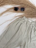 LITTLE LEAN Linnen Mood Pants 100%Linnen Beige