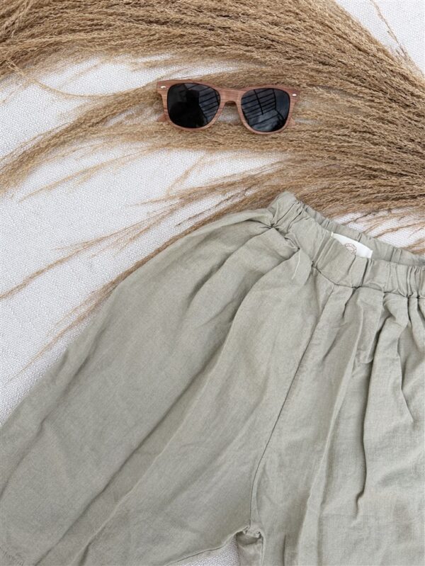 LITTLE LEAN Linnen Mood Pants 100%Linnen Beige