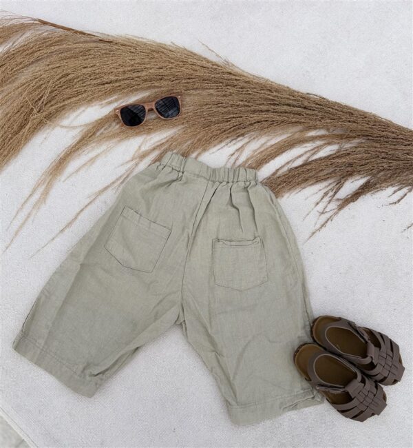LITTLE LEAN Linnen Mood Pants 100%Linnen Beige