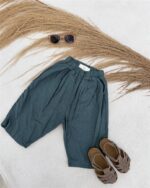 LITTLE LEAN Linnen Mood Pants Sage 100%Linnen