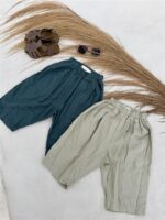 LITTLE LEAN Linnen Mood Pants 100%Linnen Beige