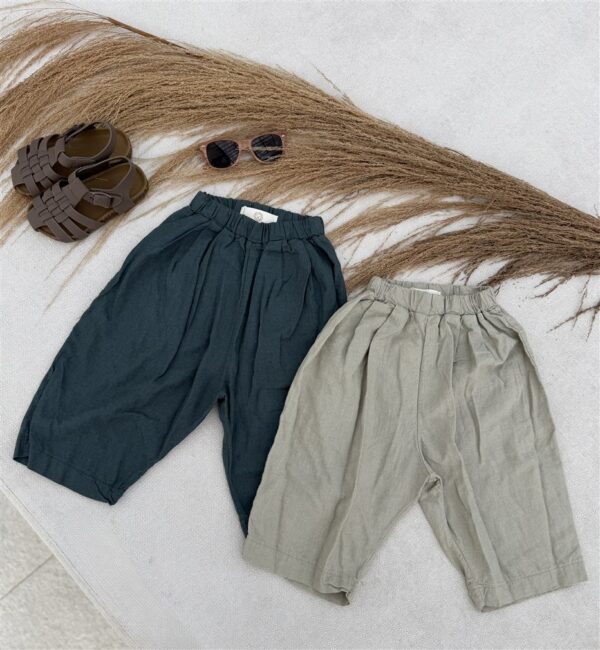 LITTLE LEAN Linnen Mood Pants 100%Linnen Beige